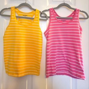 Old Navy set of 2 girls fitted tank tops